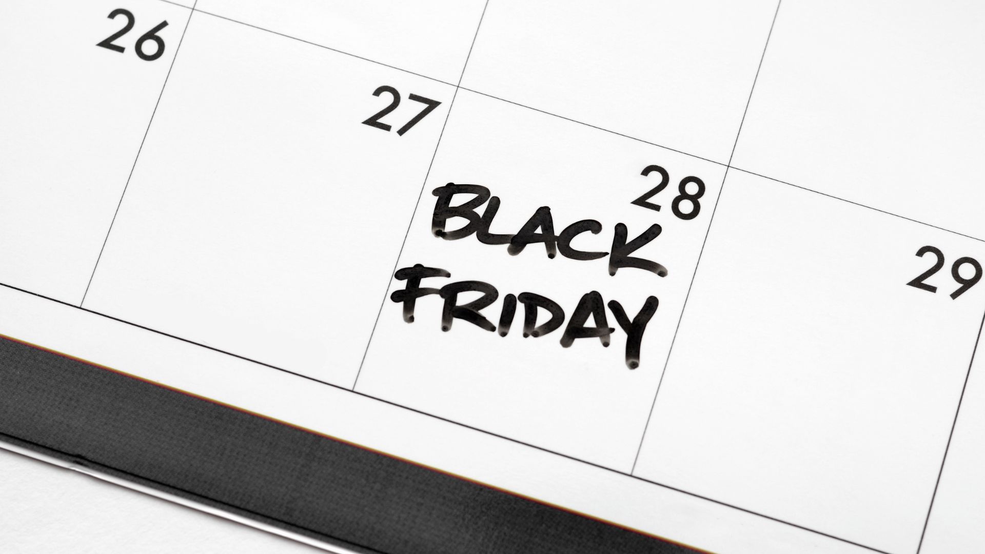 Black Friday kalenterimerkintä